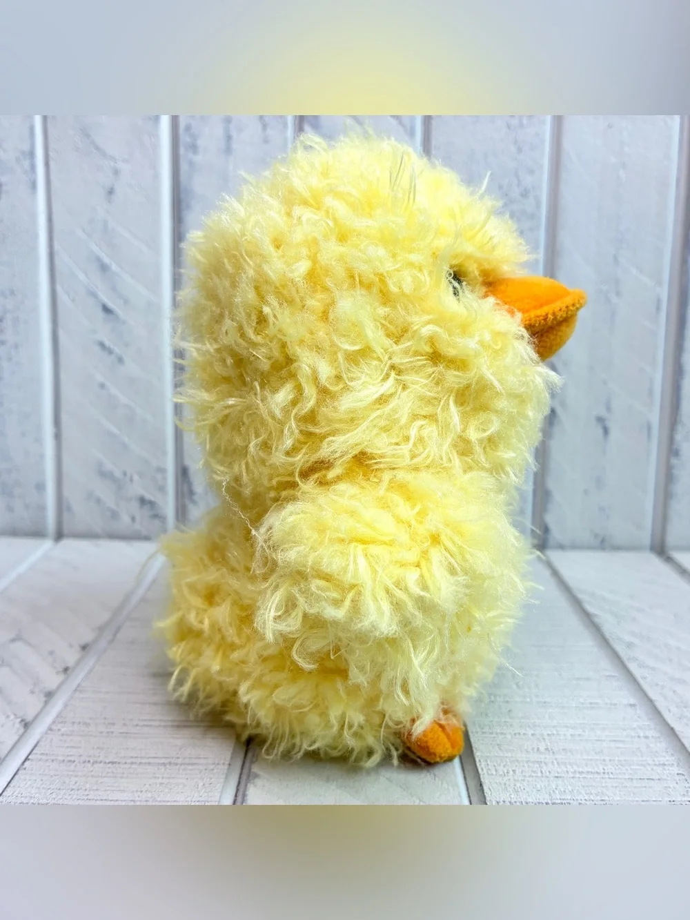 Aurora World, Inc. Oct. 2019 Fluffy Yellow Duck Plush Toy 7” Stuffed Animal HTF